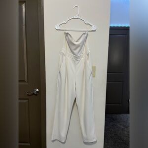 Express white jumpsuit
